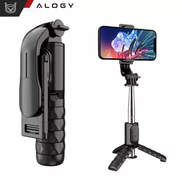 Selfie Stick Tripod Pole Bluetooth Alogy Stativ Držák telefonu Black