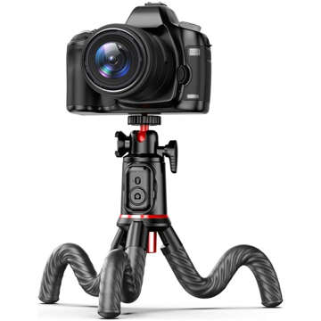 Selfie tyč L07S Bluetooth statyw Flexible Tripod Black