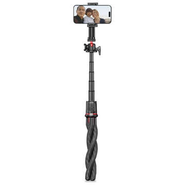 Selfie tyč L07S Bluetooth statyw Flexible Tripod Black