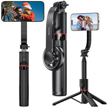 Selfie tyč L07S Bluetooth statyw Flexible Tripod Black