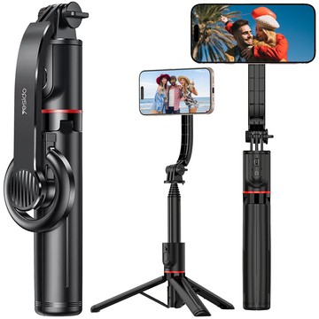 Selfie tyč L07S Bluetooth statyw Flexible Tripod Black