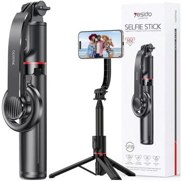 Selfie tyč L07S Bluetooth statyw Flexible Tripod Black