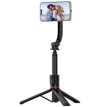 Selfie tyč L07S Bluetooth statyw Flexible Tripod Black