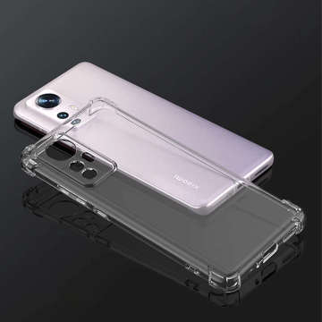 ShockProof Alogy Silikonové Armor pouzdro pro Xiaomi 12 5G Transparent