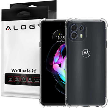 ShockProof Alogy silikonové pancéřové pouzdro pro Motorola Moto Edge 20 Lite Transparent