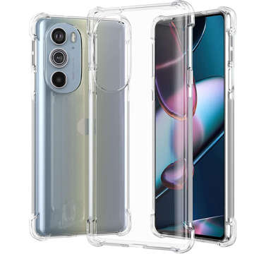 ShockProof Alogy silikonové pancéřové pouzdro pro Motorola Moto Edge 30 Pro Transparent