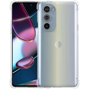 ShockProof Alogy silikonové pancéřové pouzdro pro Motorola Moto Edge 30 Pro Transparent