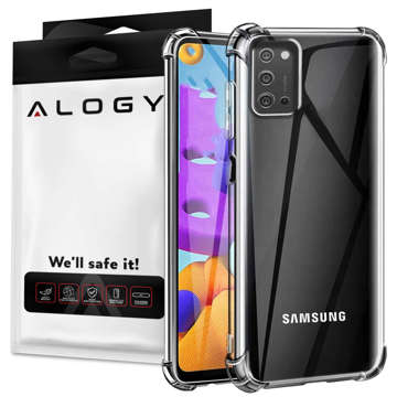 ShockProof Alogy silikonové pouzdro pro Samsung Galaxy A03s 164mm Transparent