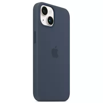 Silikonové pouzdro Etui Apple MPT53ZM/A pro iPhone 14 Plus 6,7" MagSafe niebieski/storm blue