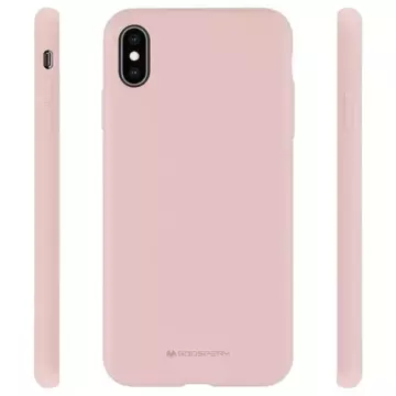 Silikonové pouzdro Mercury pro iPhone 14 Pro Max růžové pískové/růžové pískové