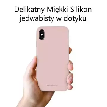 Silikonové pouzdro Mercury pro iPhone 14 Pro Max růžové pískové/růžové pískové