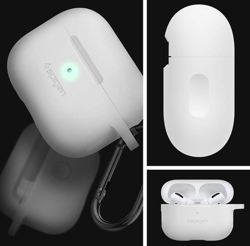 Silikonové pouzdro Spigen Fit pro Apple Airpods Pro bílé