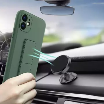 Silikonové pouzdro Wozinsky Kickstand Case se stojánkem pro iPhone 13 Pro tmavě modré