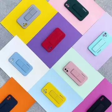 Silikonový kryt Wozinsky Kickstand Case pro iPhone 13 Pro žlutý