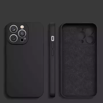 Silikonový obal pro Samsung Galaxy A14/A14 5G silikonový kryt černý
