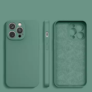 Silikonový obal pro Samsung Galaxy A14/A14 5G silikonový kryt zelený