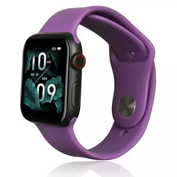 Silikonový řemínek na chytré hodinky Beline pro Apple Watch 42/44/45/49 mm fialový/fialový