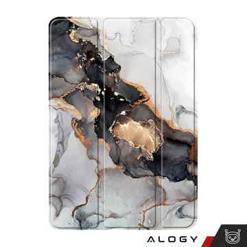 Skleněné pouzdro pro Apple iPad 10.9 Gen 10 2022 Kryt na tablet Alogy Book Case Cloudy Marble Marble