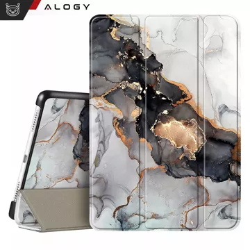 Skleněné pouzdro pro Apple iPad 10.9 Gen 10 2022 Kryt na tablet Alogy Book Case Cloudy Marble Marble