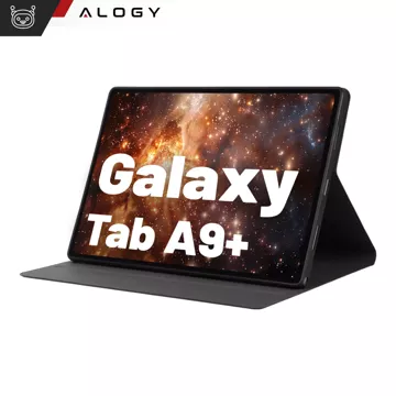 Skleněné pouzdro pro Samsung Galaxy Tab A9 Plus 2023 11" (X210/X215/X216) Kryt na tablet Pouzdro Alogy Stand Black