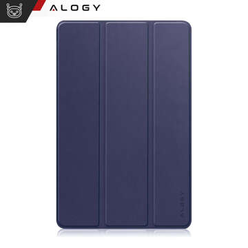 Skleněné pouzdro pro T-Mobile T Tablet 5G 10,36" pouzdro na tablet Alogy Book Cover Case Navy Blue Stylus Zdarma