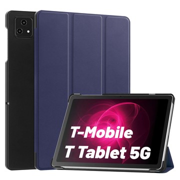 Skleněné pouzdro pro T-Mobile T Tablet 5G 10,36" pouzdro na tablet Alogy Book Cover Case Navy Blue Stylus Zdarma