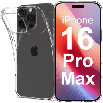 Skleněné pouzdro pro iPhone 16 Pro Max Spigen Liquid Crystal pouzdro na telefon