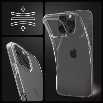 Skleněné pouzdro pro iPhone 16 Pro Spigen Liquid Crystal Mag Magsafe ochranné pouzdro pro telefon Clear