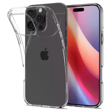 Skleněné pouzdro pro iPhone 16 Pro Spigen Liquid Crystal ochranné pouzdro pro telefon Crystal Clear