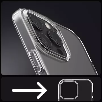 Skleněné pouzdro pro iPhone 16 Pro Spigen Liquid Crystal ochranné pouzdro pro telefon Crystal Clear