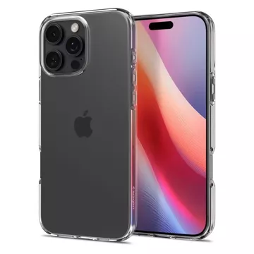 Skleněné pouzdro pro iPhone 16 Pro Spigen Liquid Crystal ochranné pouzdro pro telefon Crystal Clear