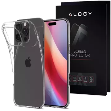 Skleněné pouzdro pro iPhone 16 Pro Spigen Liquid Crystal ochranné pouzdro pro telefon Crystal Clear