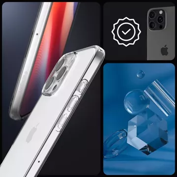 Skleněné pouzdro pro iPhone 16 Pro Spigen Liquid Crystal ochranné pouzdro pro telefon Crystal Clear