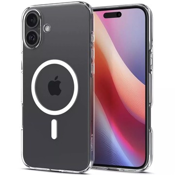 Skleněné pouzdro pro iPhone 16 Spigen Liquid Crystal Mag Magsafe ochranný kryt pouzdro na telefon Čiré