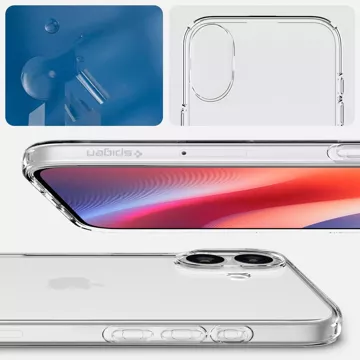 Skleněný kryt pro iPhone 16 Spigen Liquid Crystal ochranný kryt Crystal Clear pouzdro na telefon