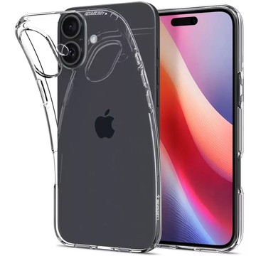 Skleněný kryt pro iPhone 16 Spigen Liquid Crystal ochranný kryt Crystal Clear pouzdro na telefon