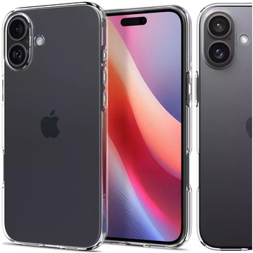 Skleněný kryt pro iPhone 16 Spigen Liquid Crystal ochranný kryt Crystal Clear pouzdro na telefon