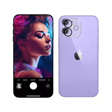 Sklo fotoaparátu pro Apple iPhone 11/12 mini - 3mk Lens Pro Full Cover