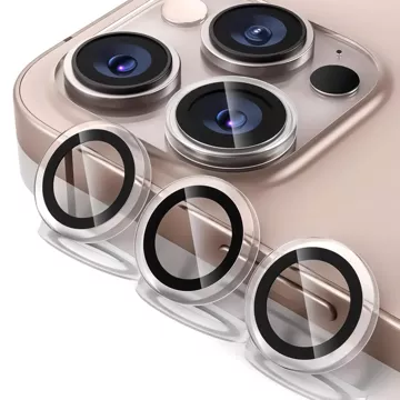 Sklo pro Apple iPhone 16 Pro / 16 Pro Max Cover Camera Cover Lens 3mk Lens Protection Pro Transparentní ochranný kryt