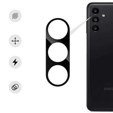 Sklo pro Samsung Galaxy S24, čočka 3D fotoaparátu, tvrzená, plná ochrana celé čočky, černé sklo