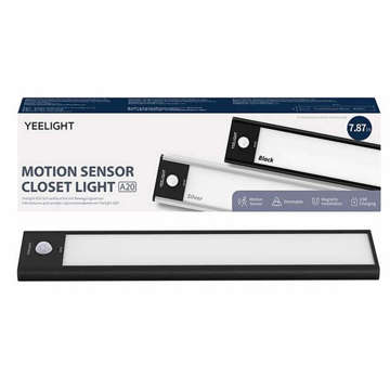 Skříňová lampa s pohybovým senzorem Yeelight Closet Light 20cm (černá)