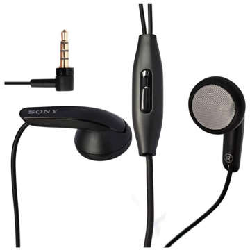 Sluchátka Sony Ericsson Sony MH-410C kabelový mini jack 3,5mm mikrofon černý