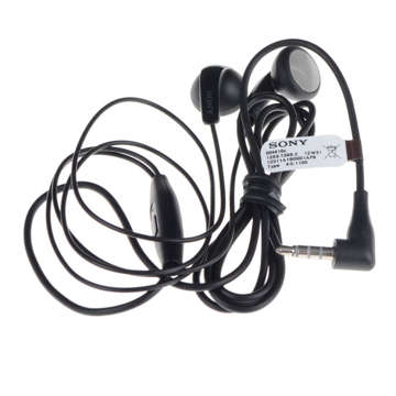 Sluchátka Sony Ericsson Sony MH-410C kabelový mini jack 3,5mm mikrofon černý