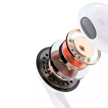Sluchátka do uší Dudao s 3,5mm minijack konektorem bílá (X14PRO)