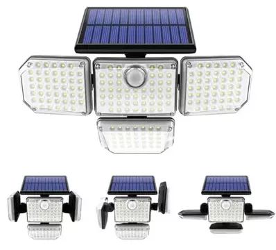 Solární lampa 171 super silných LED s externím panelem Izoxis