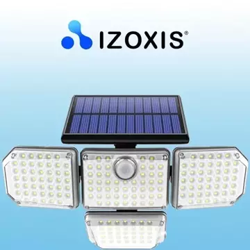 Solární lampa 171 super silných LED s externím panelem Izoxis