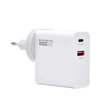 Somostel Power Delivery Q25 PD USB nástěnná nabíječka, bílá