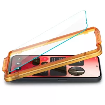 Spigen Alm Glas.tR 2-balení tvrzeného skla pro Nothing Phone 2A Clear