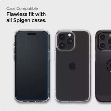 Spigen Alm Glass FC 2-balení tvrzeného skla pro Apple iPhone 15 Pro Max Black