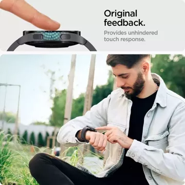 Spigen Glas.Tr "EZ-Fit" Tvrzené sklo 2-balení pro Samsung Galaxy Watch 6 (44 mm) čiré